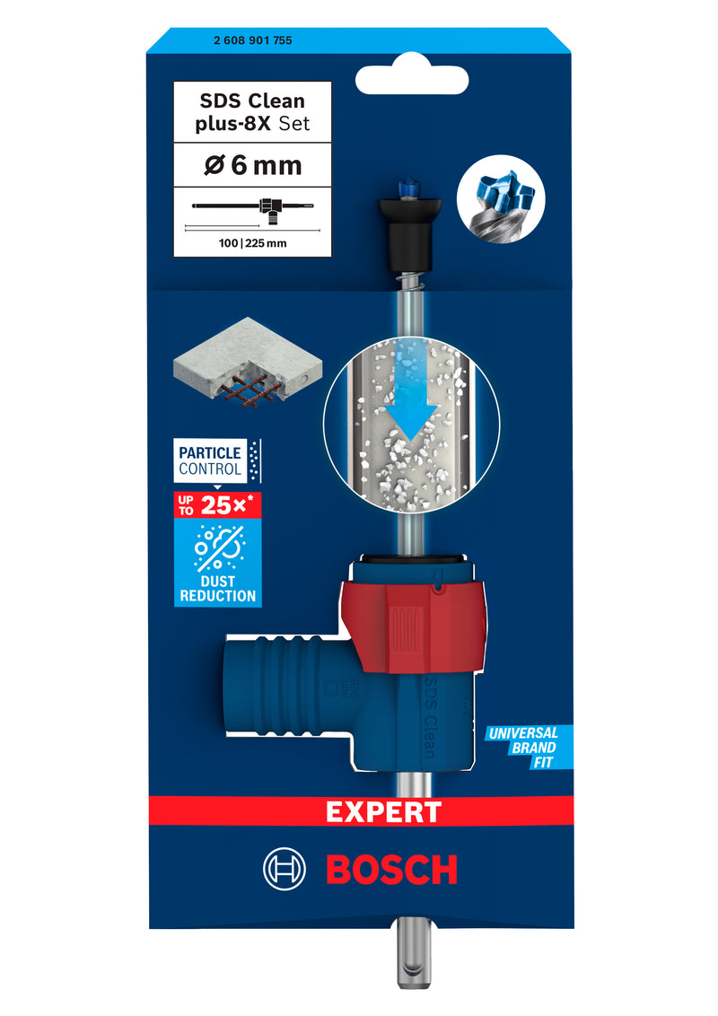 Bosch EXPERT SDS Clean plus-8X Conjunto 6 x 100 x 2