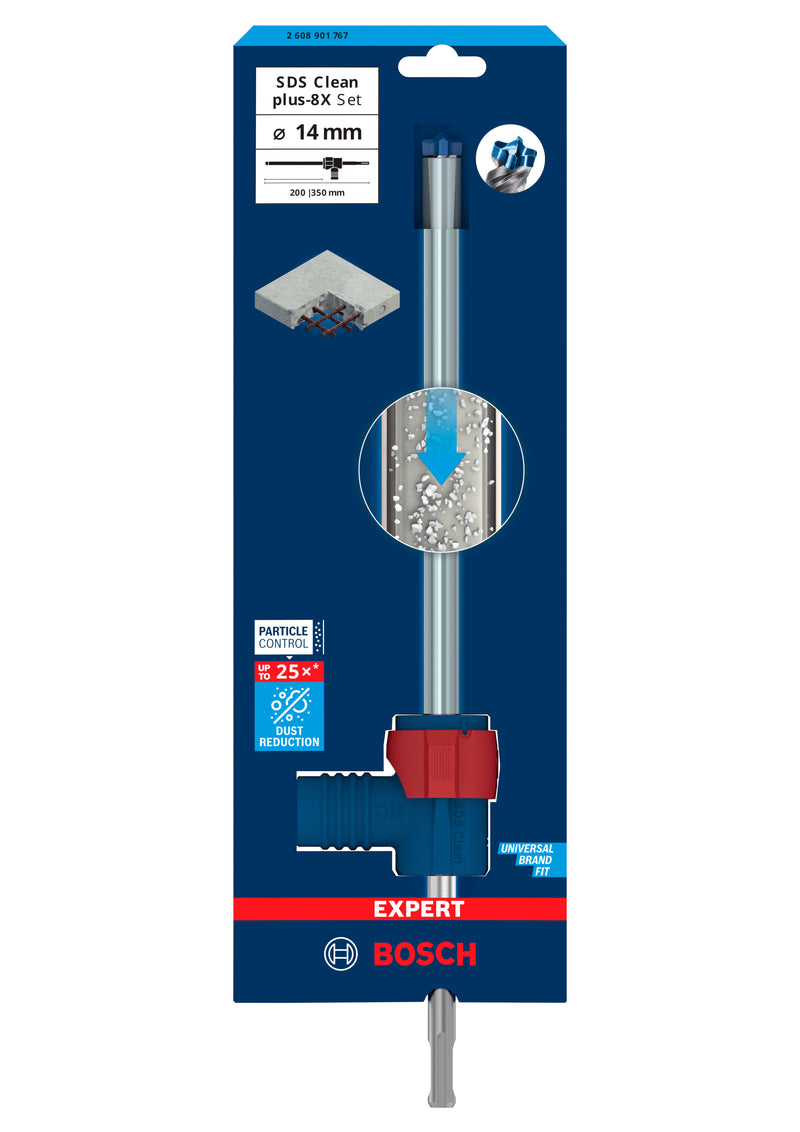 Bosch EXPERT SDS Clean plus-8X Conjunto 14x200x350mm