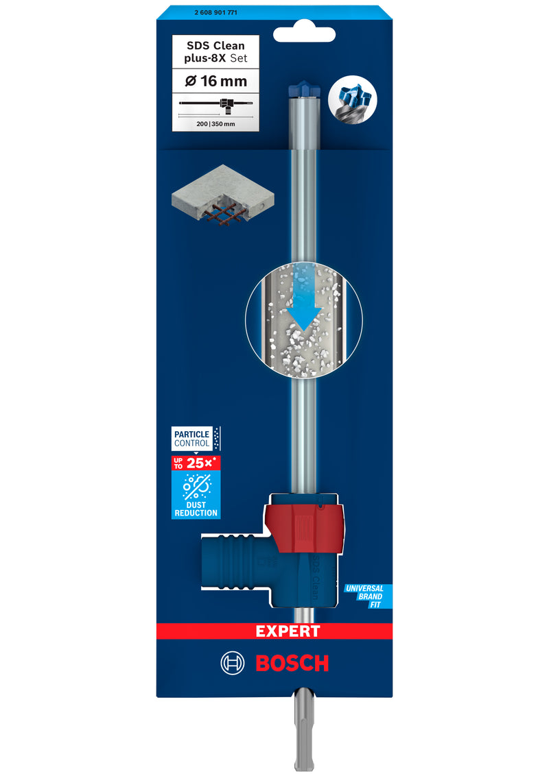 Bosch EXPERT SDS Clean plus-8X Conjunto 16x200x350mm