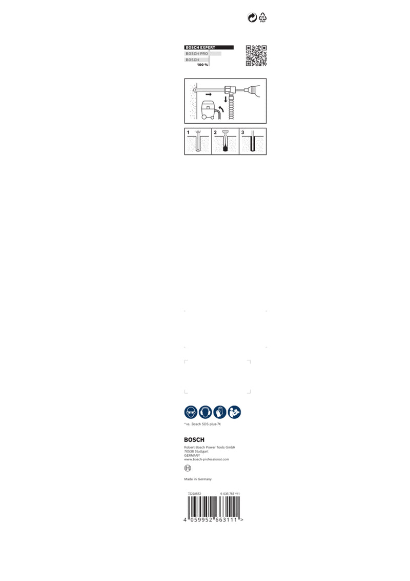 Bosch EXPERT SDS Clean plus-8X Set18x400x550mm