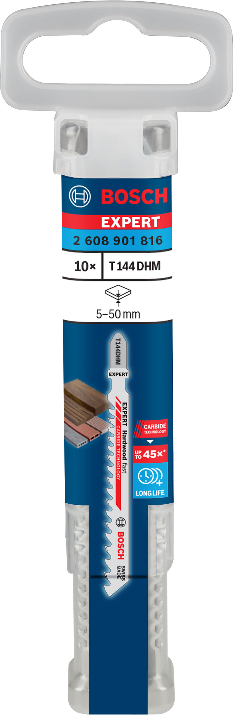 Bosch EXPERT Hardwood fast T144DHM paquete de 10 piezas