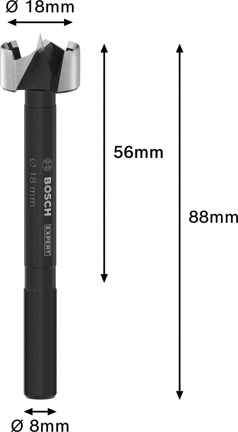 Broca Bosch EXPERT Wood Forstner, Ø 18 mm