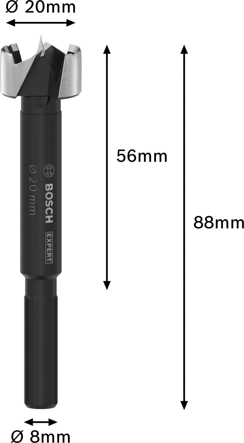 Broca Bosch EXPERT Wood Forstner, Ø 20 mm