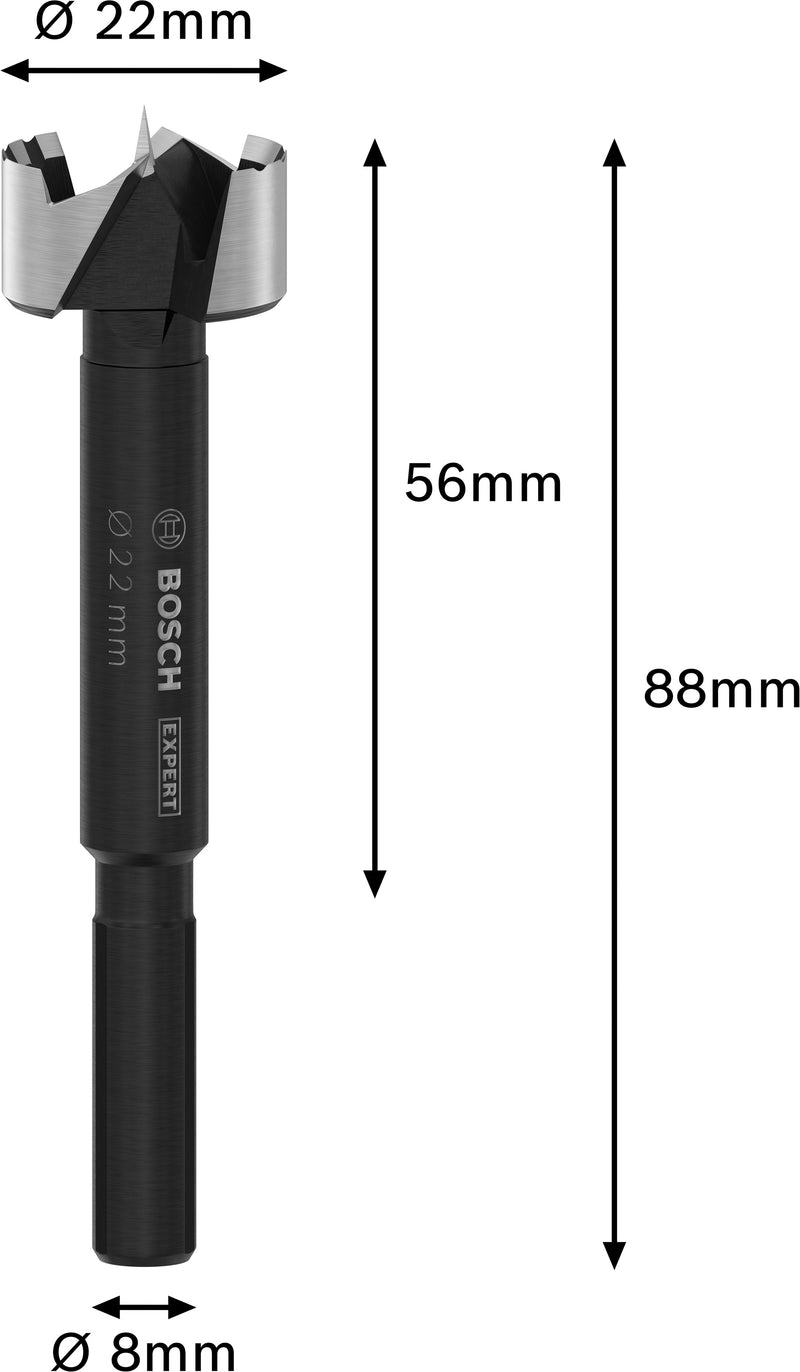 Bosch EXPERT Wood Forstner Drill Bit, Ø 22mm