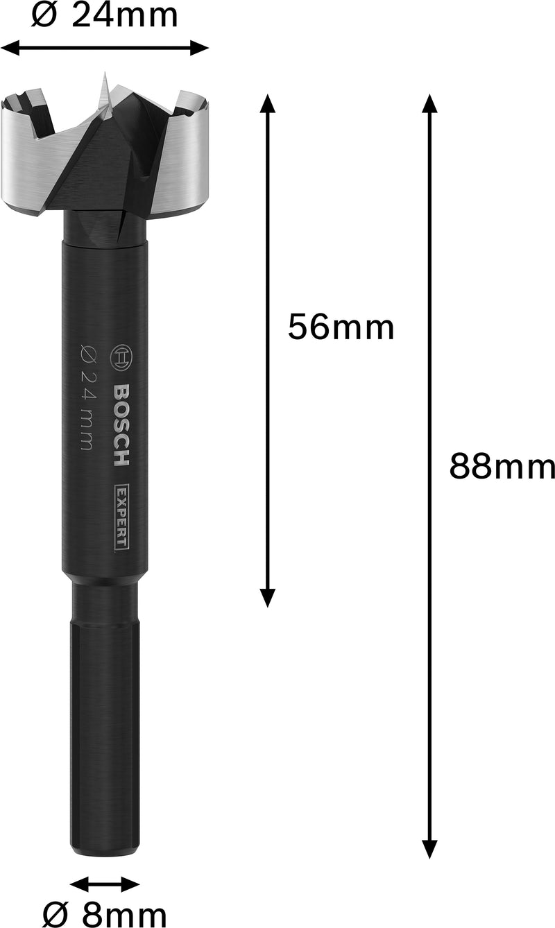 Broca Forstner para madera Bosch EXPERT, Ø 24 mm