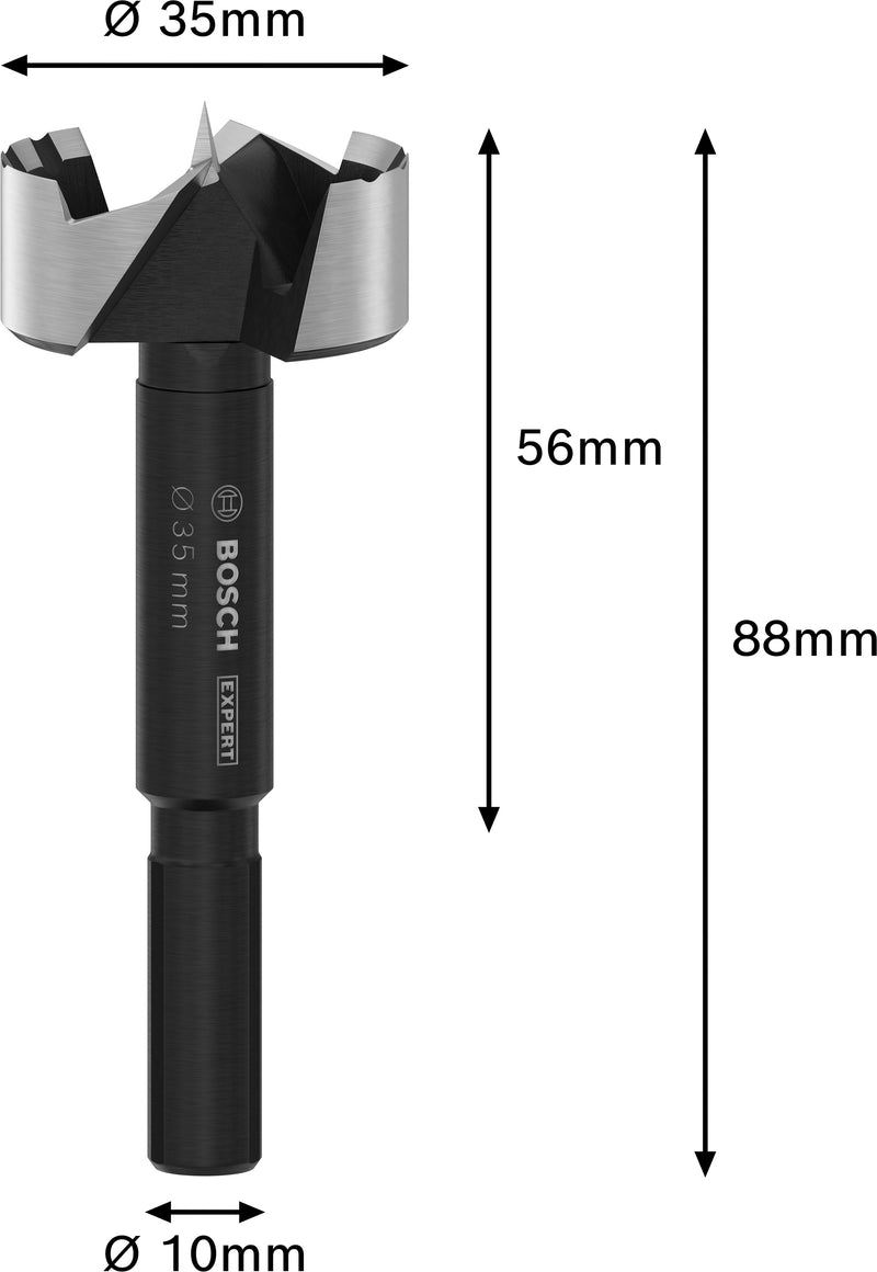 Bosch EXPERT Wood Forstner Drill Bit, Ø 35mm