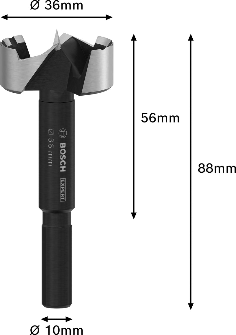 Bosch EXPERT Wood Forstner Drill Bit, Ø 36mm