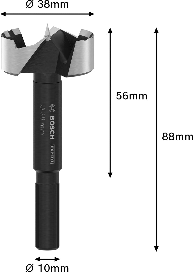 Broca Bosch EXPERT Wood Forstner, Ø 38 mm