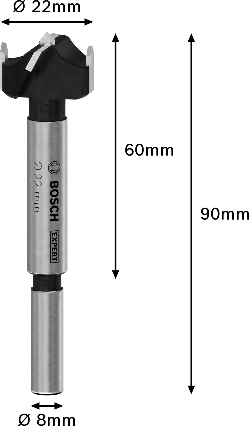 Bosch EXPERT Laminated Wood Hinge Cutting Bit,