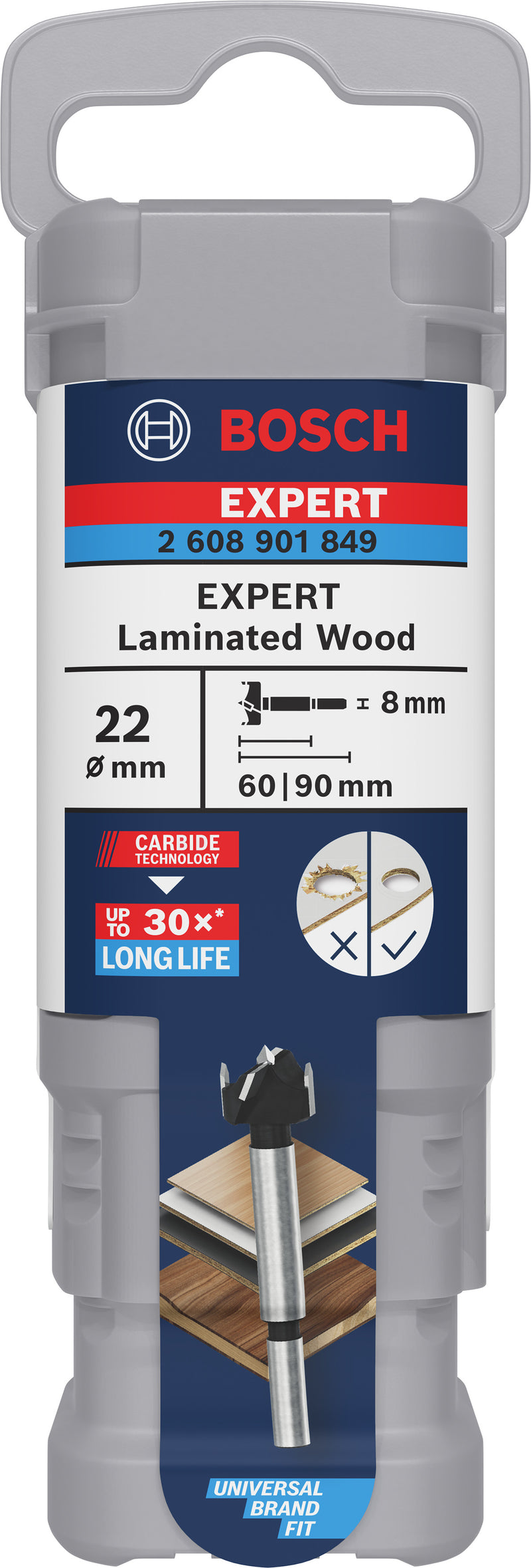 Bosch EXPERT Laminated Wood Hinge Cutting Bit,