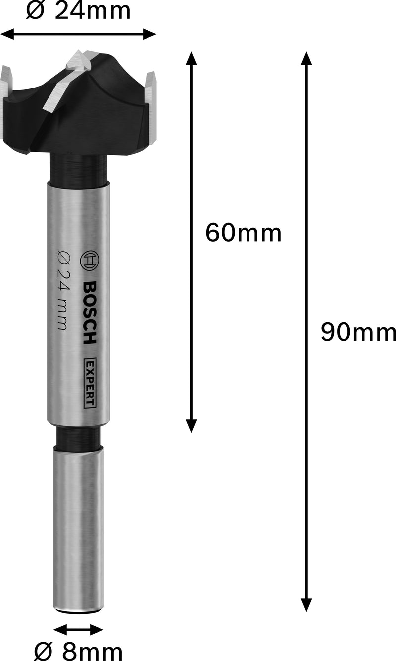 Bosch EXPERT Laminated Wood Hinge Cutting Bit,