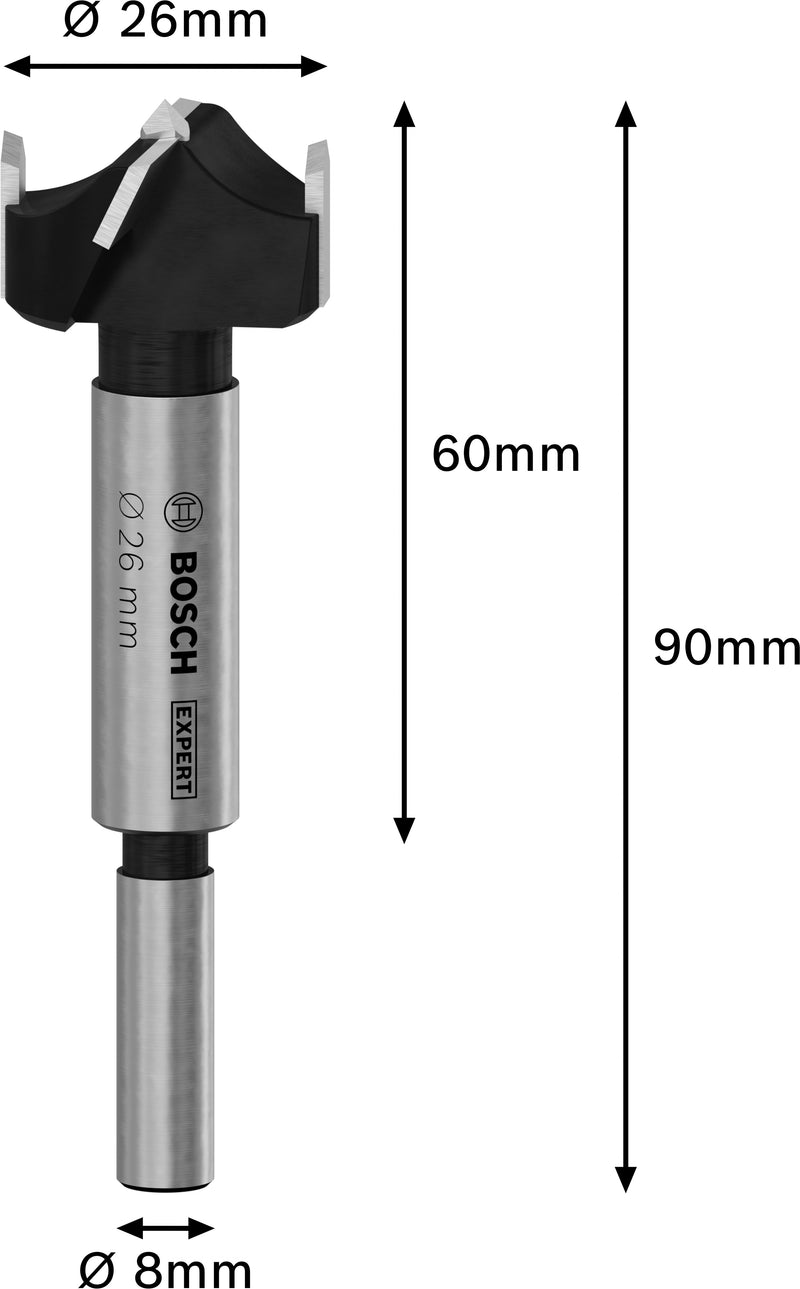Bosch EXPERT Laminated Wood Hinge Cutting Bit,