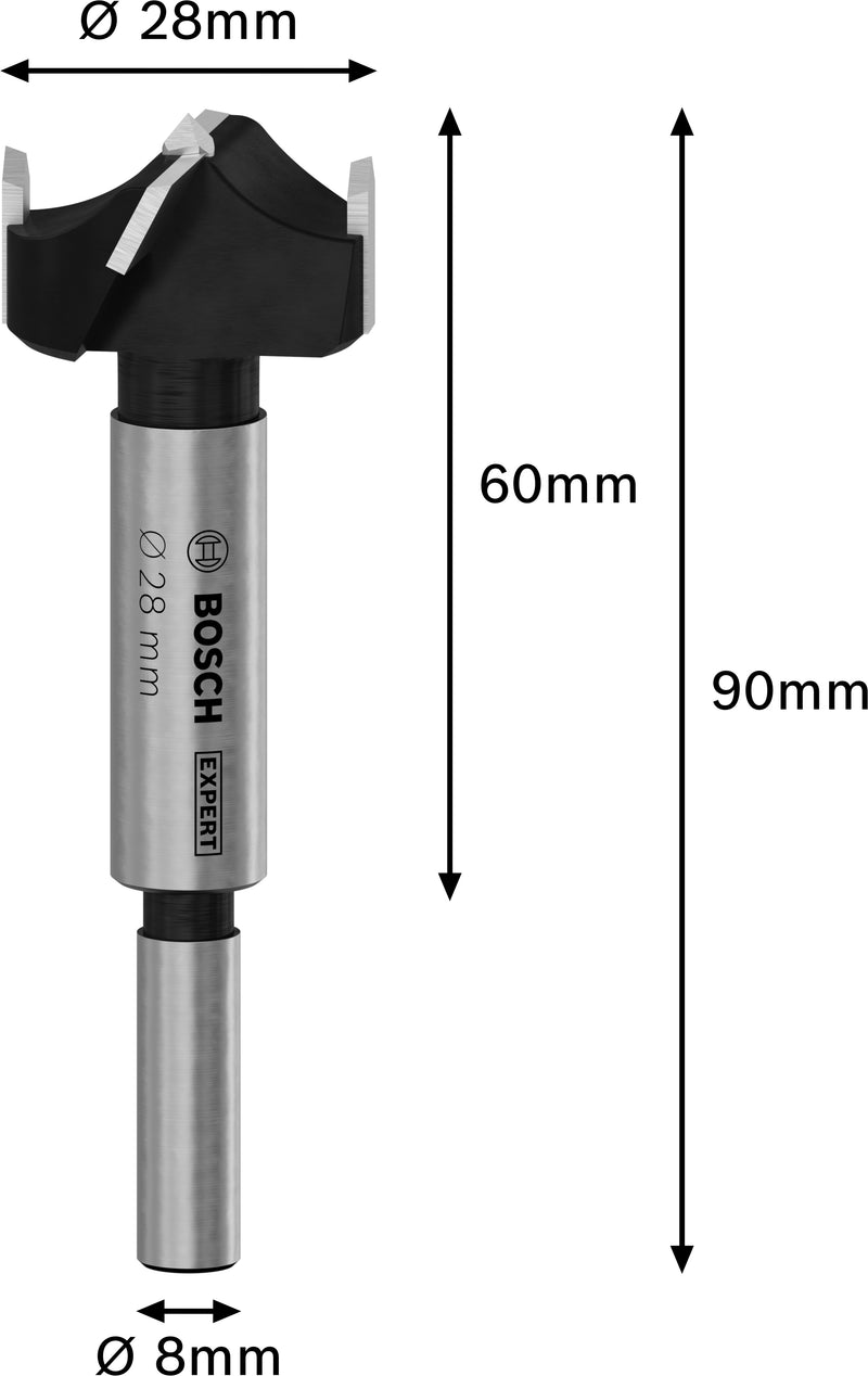 Bosch EXPERT Laminated Wood Hinge Cutting Bit,