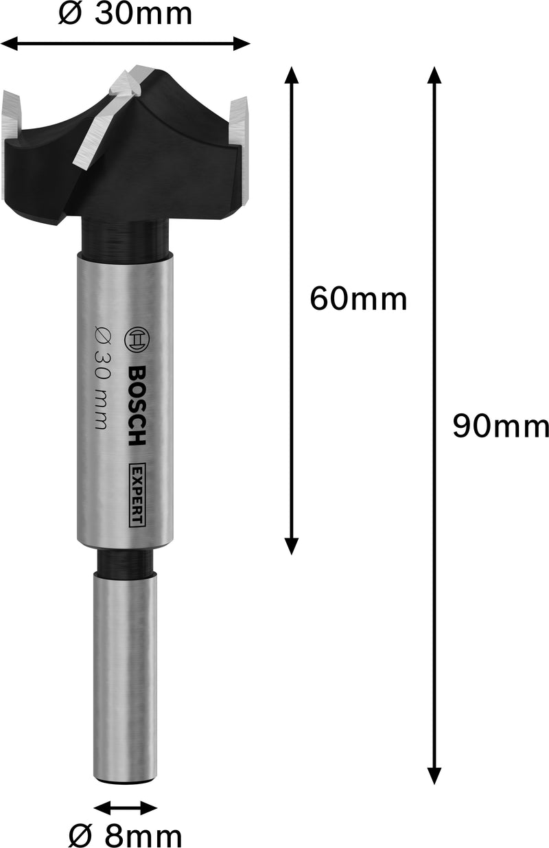 Bosch EXPERT Laminated Wood Hinge Cutting Bit,