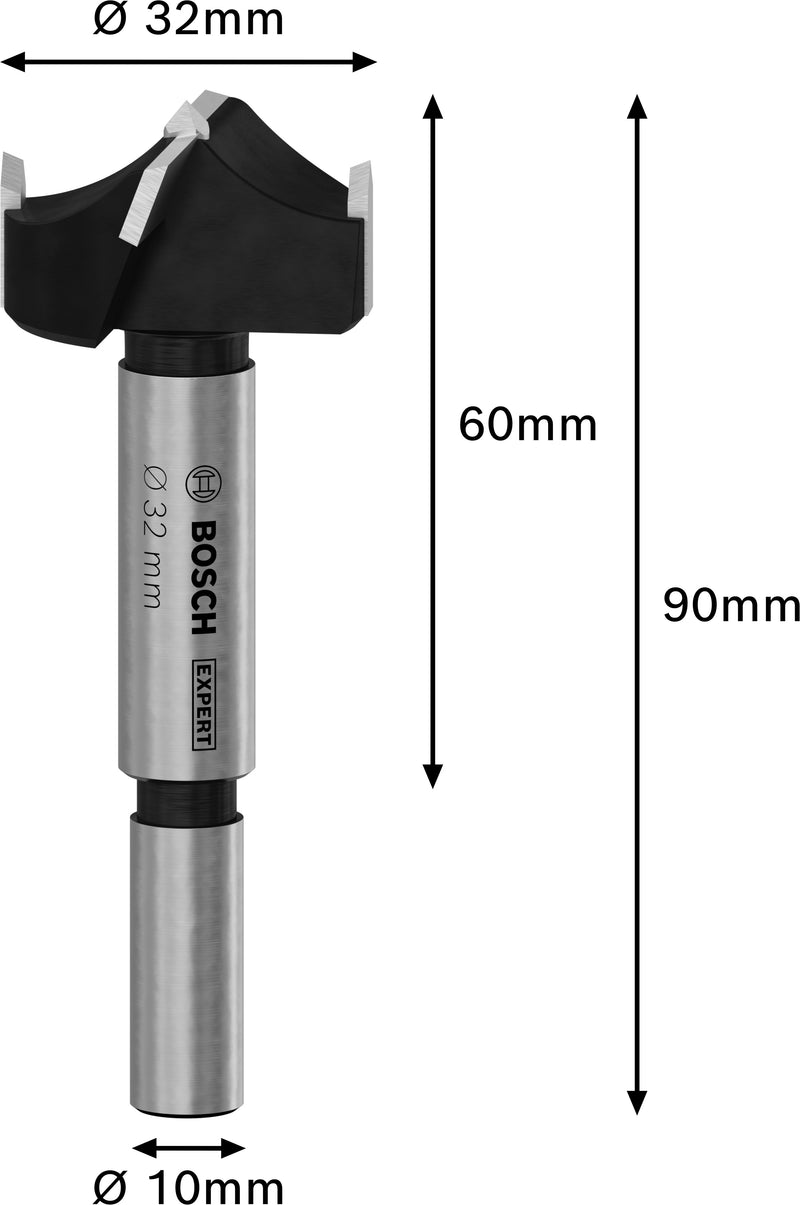 Bosch EXPERT Laminated Wood Hinge Cutting Bit,