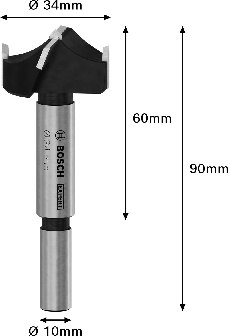 Bosch EXPERT Laminated Wood Hinge Cutting Bit,