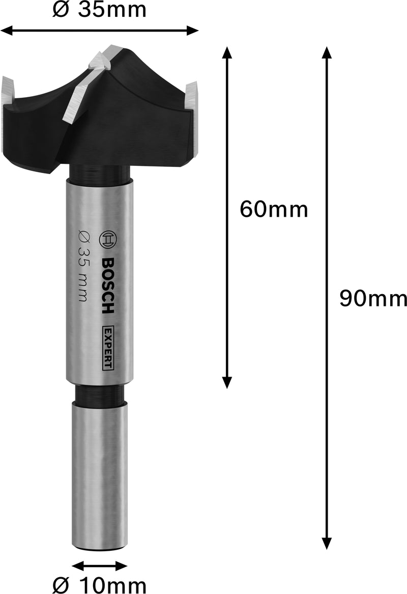 Bosch EXPERT Laminated Wood Hinge Cutting Bit,