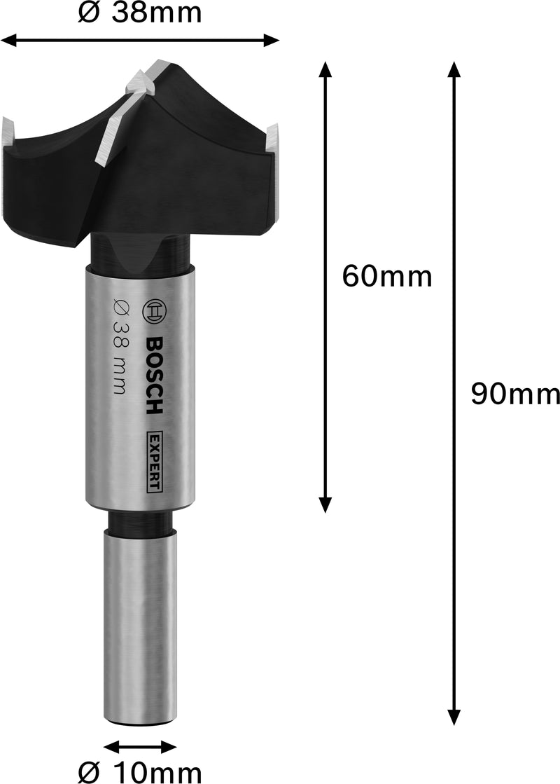 Bosch EXPERT Laminated Wood Hinge Cutting Bit,