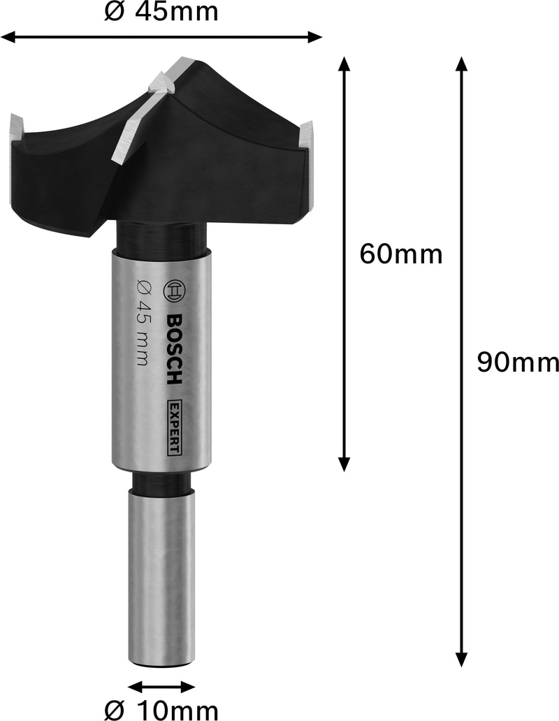 Bosch EXPERT Laminated Wood Hinge Cutting Bit,