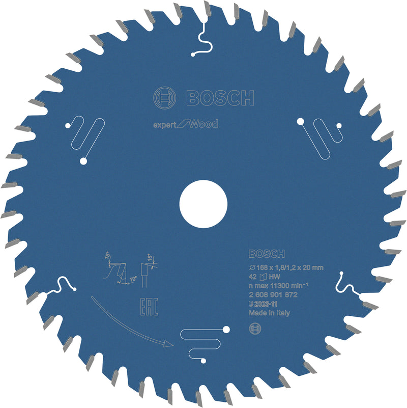 Bosch Expert for Wood 168 x 20 x 1.8/1.2 mm, T42