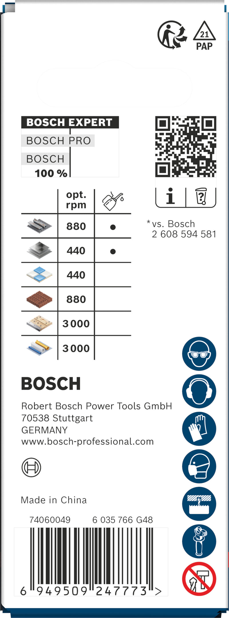 Bosch Accessories Hole Saws (EXPERT Multi Material Power Change Plus Hole Saw, 20 x 60 mm)