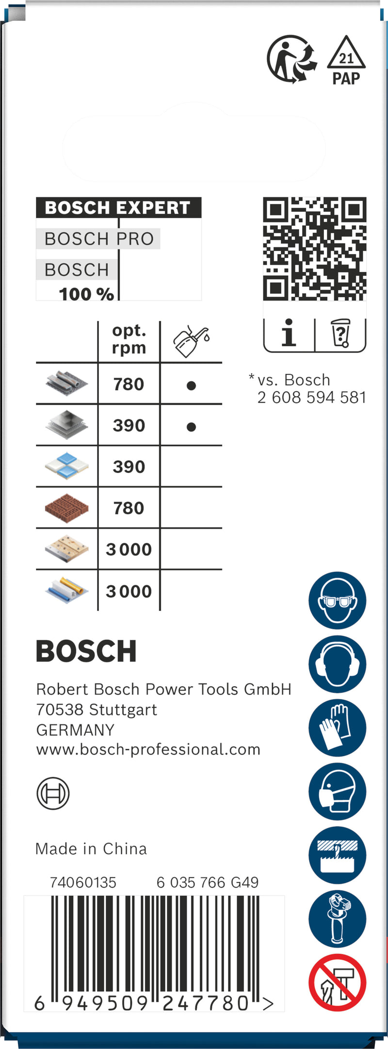 Accesorios Bosch para sierras de corona (sierra de corona EXPERT Multi Material Power Change Plus, 22 x 60 mm)