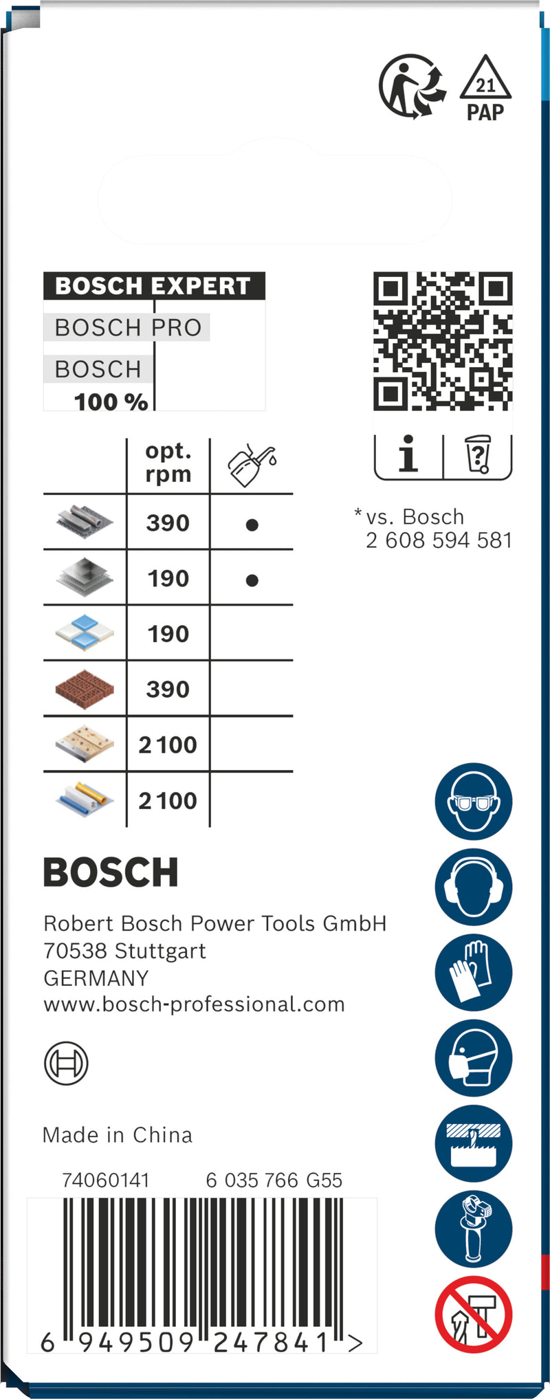 Accesorios Bosch para sierras de corona (sierra de corona EXPERT Multi Material Power Change Plus, 44 x 60 mm)