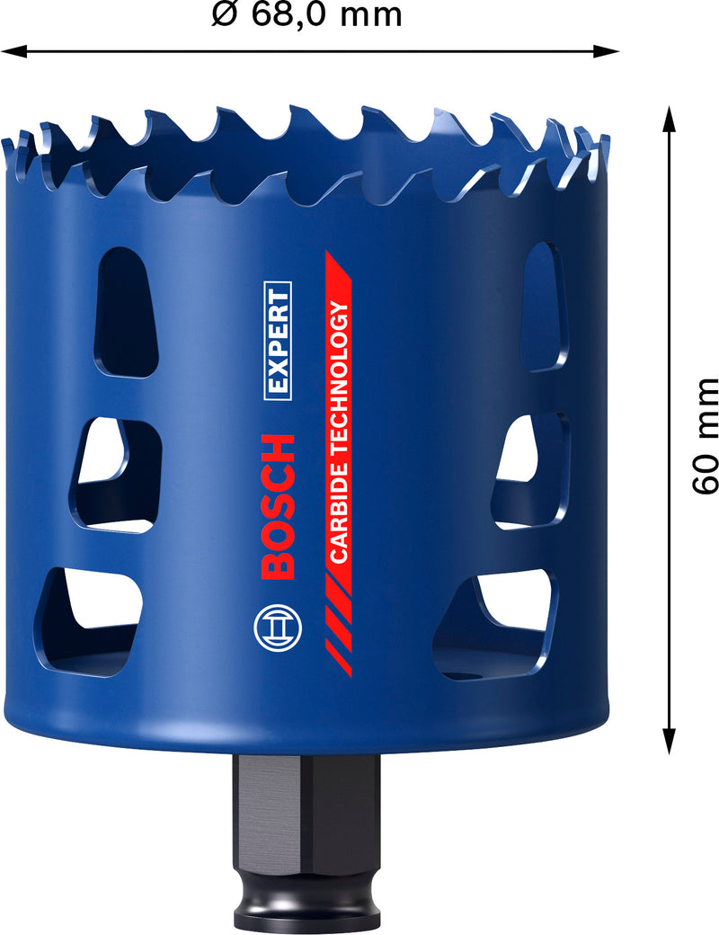 Bosch Accessories Hole Saws (EXPERT Multi Material Power Change Plus Hole Saw, 68 x 60 mm)