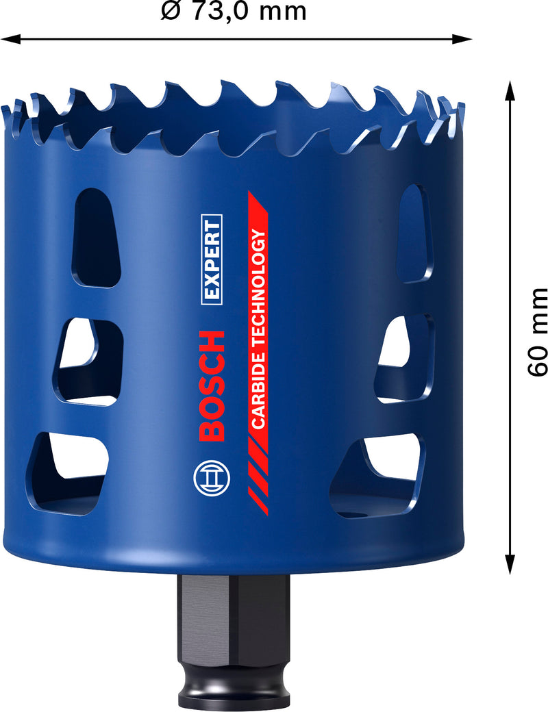 Bosch Accessories Hole Saws (EXPERT Multi Material Power Change Plus Hole Saw, 73 x 60 mm)