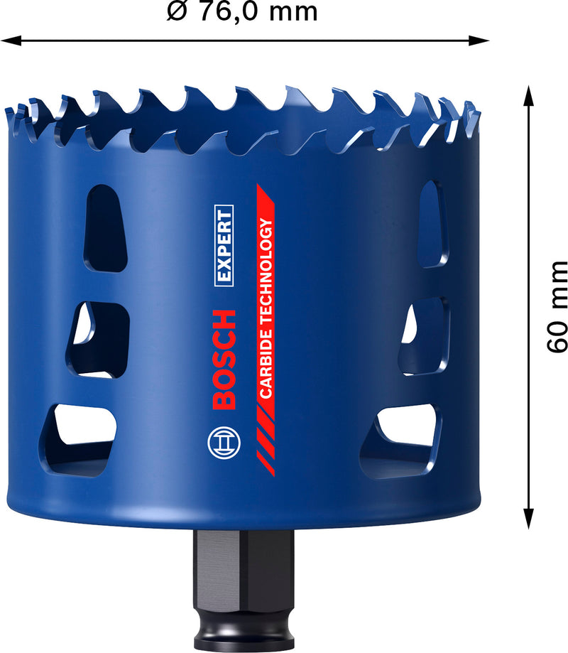 Bosch Accessories Hole Saws (EXPERT Multi Material Power Change Plus Hole Saw, 76 x 60 mm)