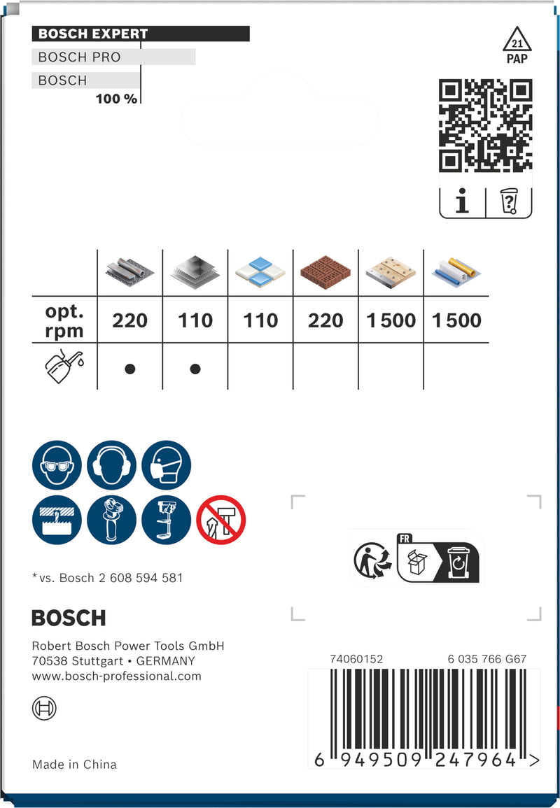 Serras craneanas Bosch Accessories (Serra craneana EXPERT Multi Material Power Change Plus, 80 x 60 mm)