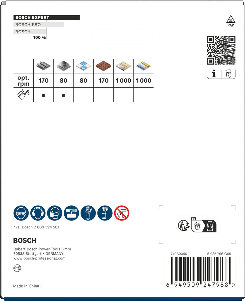 Serras craneanas Bosch Accessories (Serra craneana EXPERT Multi Material Power Change Plus, 102 x 60 mm)