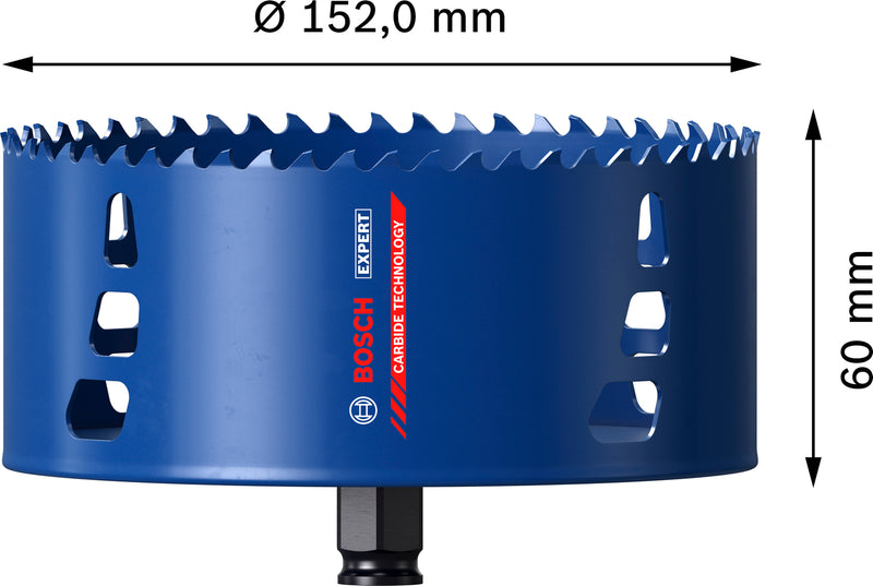Bosch Accessories Hole Saws (EXPERT Multi Material Power Change Plus Hole Saw, 152 x 60 mm)