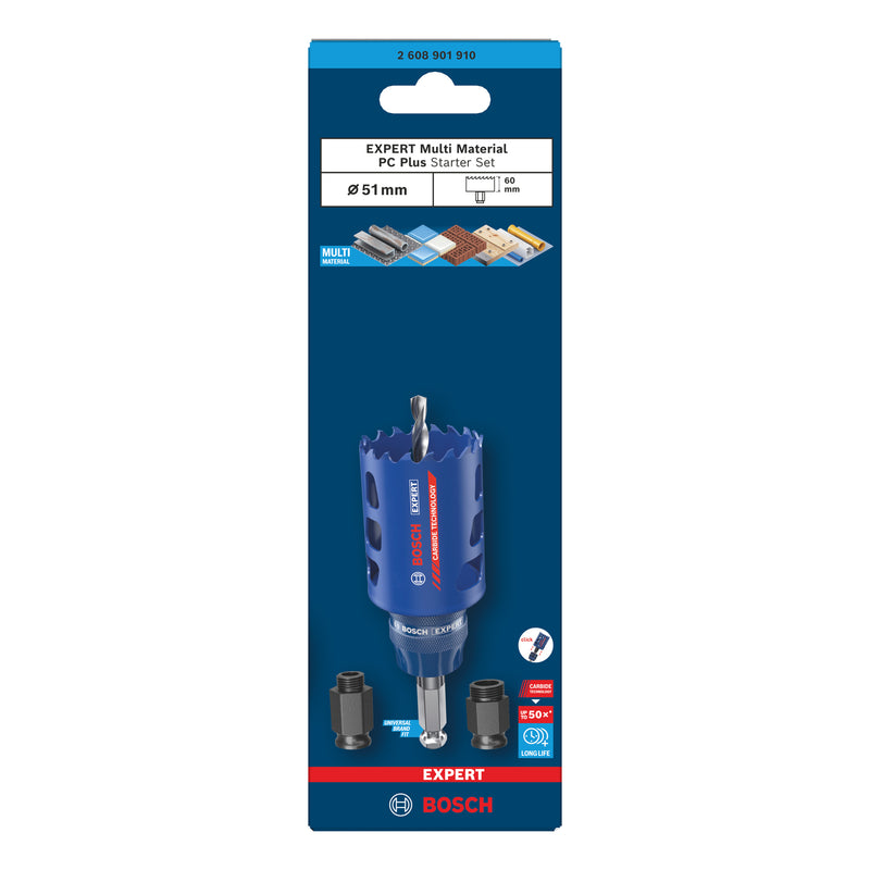 Serras craneanas Bosch Accessories (Conjunto de serras craneanas EXPERT Multi Material Power Change Plus, 51 x 60 mm)