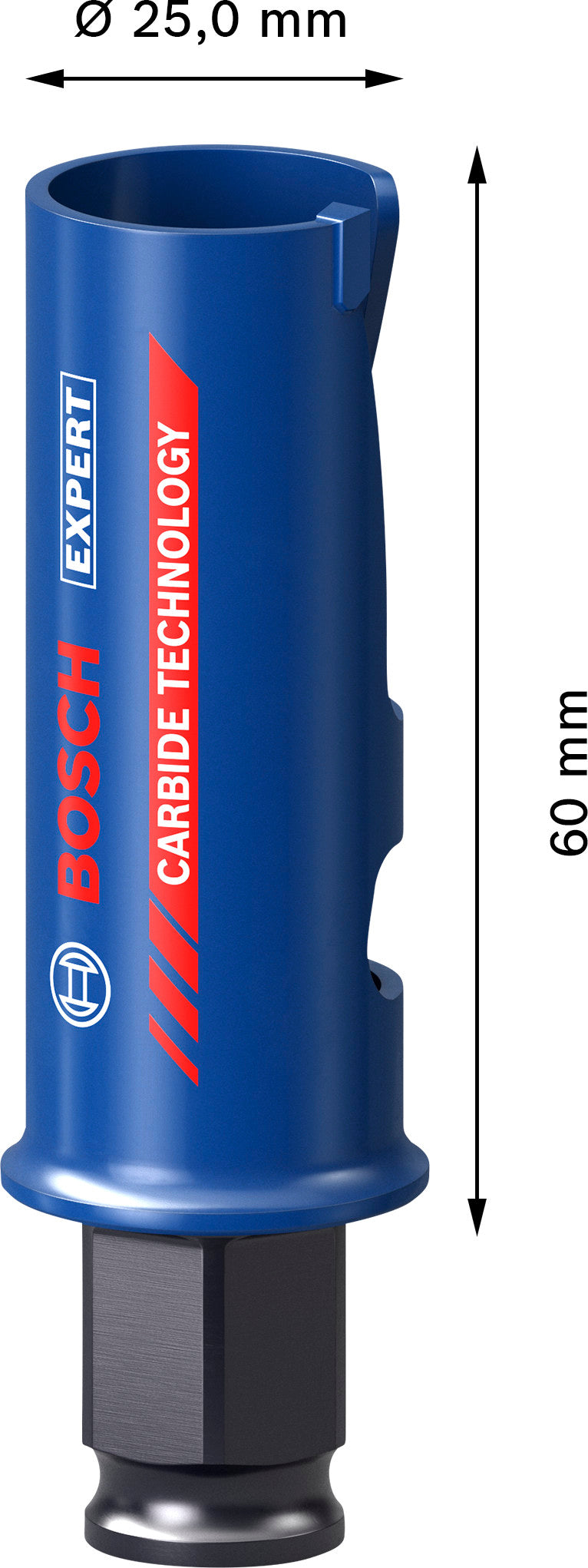 Bosch Accessories Hole Saws (EXPERT Construction Material Power Change Plus Hole Saw, 25 x 60 mm)