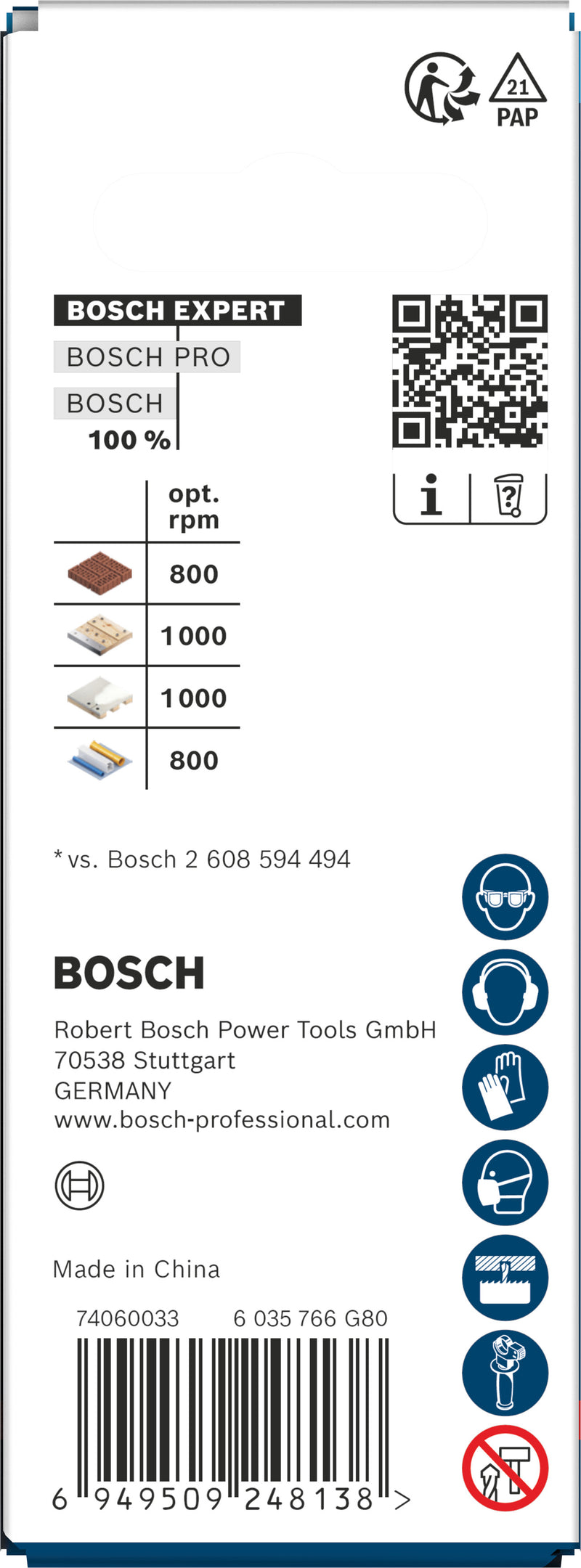 Bosch Accessories Hole Saws (EXPERT Construction Material Power Change Plus Hole Saw, 25 x 60 mm)