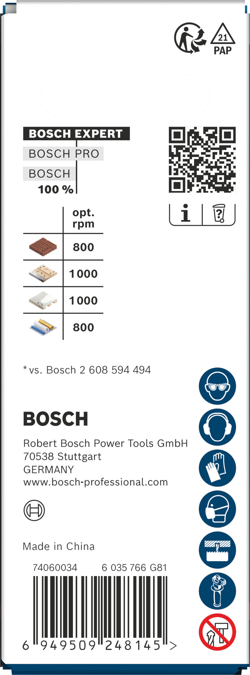 Bosch Accessories Hole Saws (EXPERT Construction Material Power Change Plus Hole Saw, 30 x 60 mm)