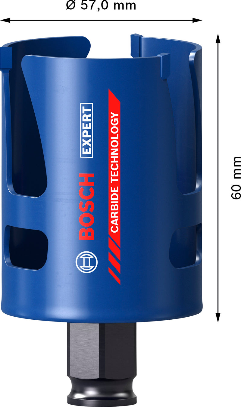 Accesorios Bosch para sierras de corona (sierra de corona EXPERT Construction Material Power Change Plus, 57 x 60 mm)