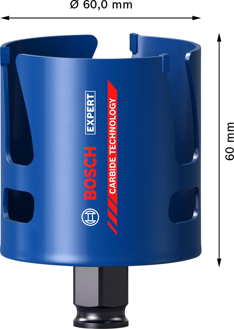 Bosch Accessories hole saws (EXPERT Construction Material Power Change Plus hole saw, 60 x 60 mm)