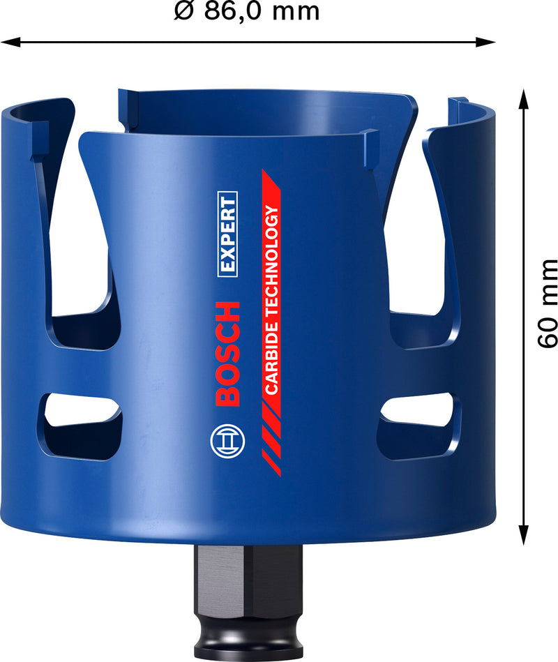 Bosch Accessories Hole Saws (EXPERT Construction Material Power Change Plus Hole Saw, 86 x 60 mm)