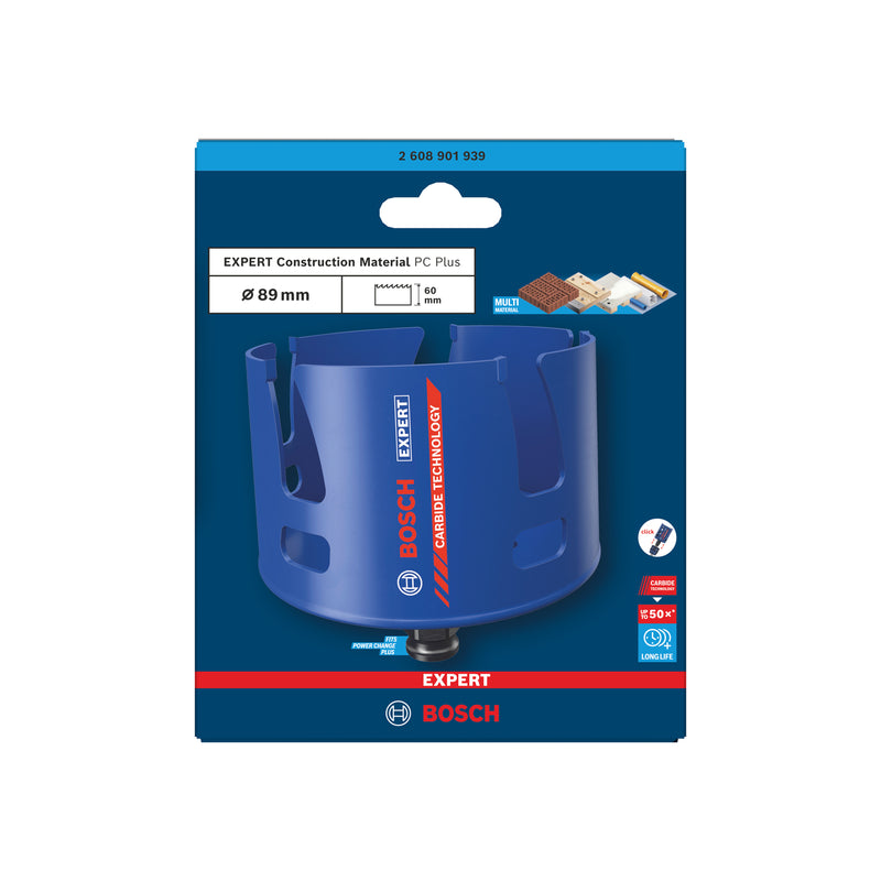 Bosch Accessories Hole Saws (EXPERT Construction Material Power Change Plus Hole Saw, 92 x 60 mm)