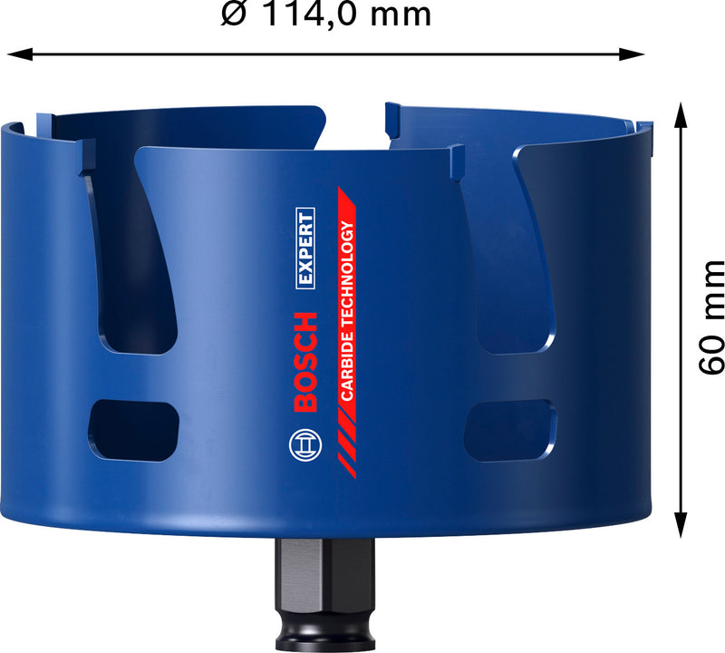Bosch Accessories Hole Saws (EXPERT Construction Material Power Change Plus Hole Saw, 114 x 60 mm)