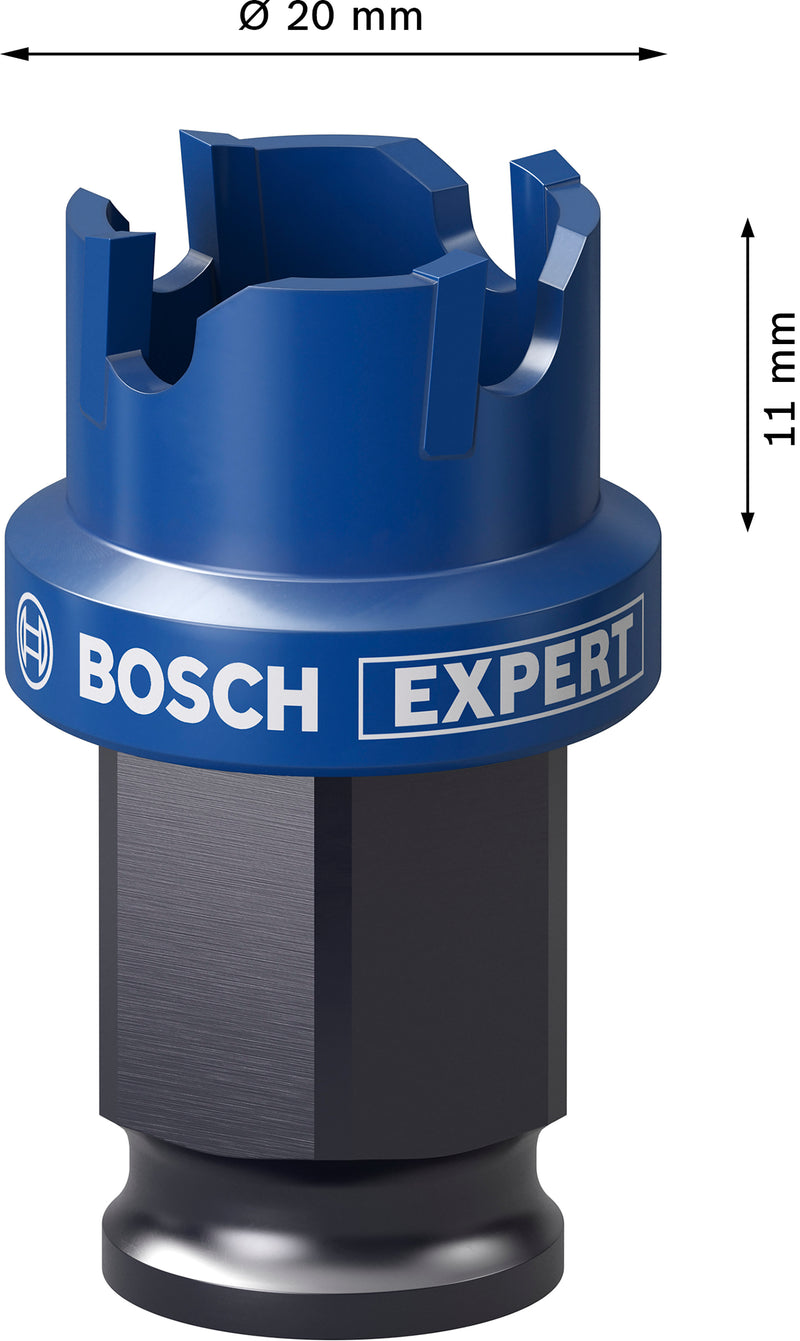 Bosch Accessories hole saws (EXPERT Sheet Metal Power Change Plus hole saw, 20 x 5 mm)