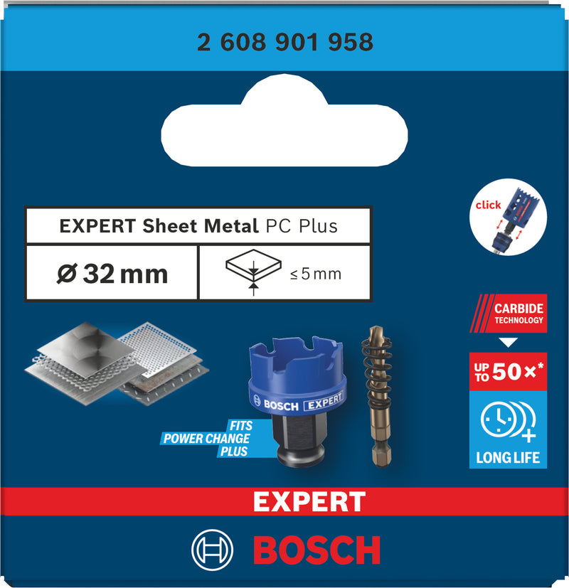 Serras craneanas Bosch Accessories (Serra craneana EXPERT Sheet Metal Power Change Plus, 32 x 5 mm)