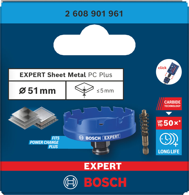 Serras craneanas Bosch Accessories (Serra craneana EXPERT Sheet Metal Power Change Plus, 51 x 5 mm)