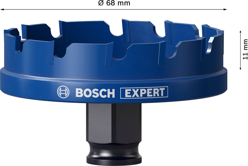 Bosch Accessories hole saws (EXPERT Sheet Metal Power Change Plus hole saw, 68 x 5 mm)