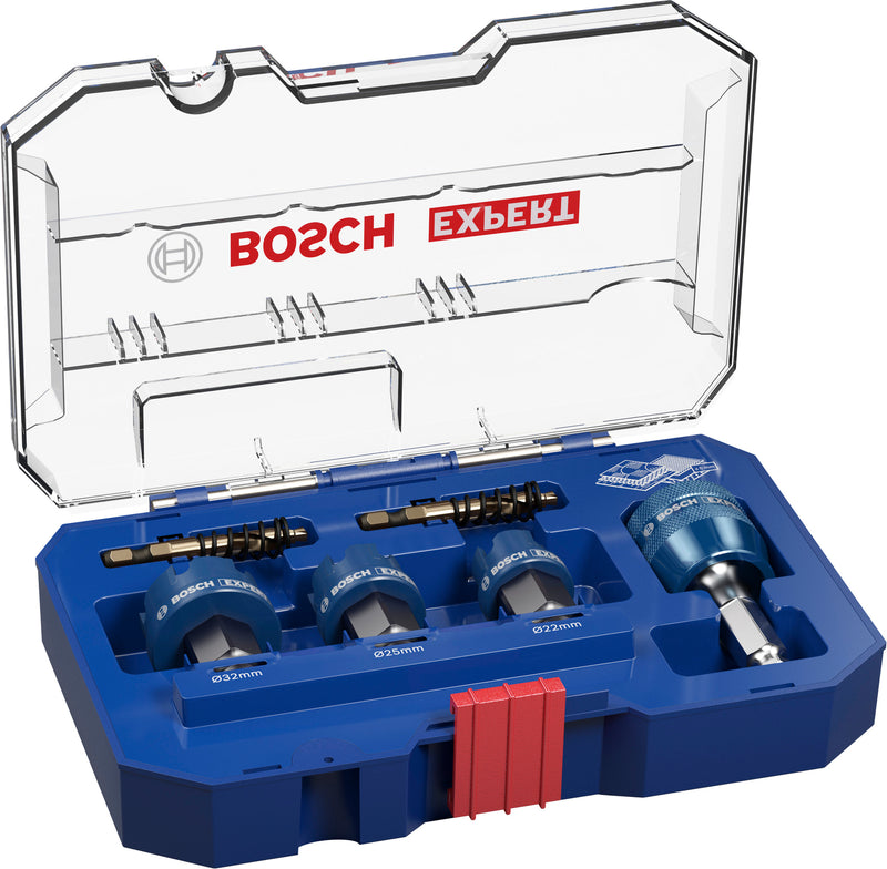 Serras craneanas, conjuntos Bosch Accessories (Conjunto de serras craneanas EXPERT Sheet Metal Power Change Plus, 22; 25; 32 x 5 mm, 6 unid)