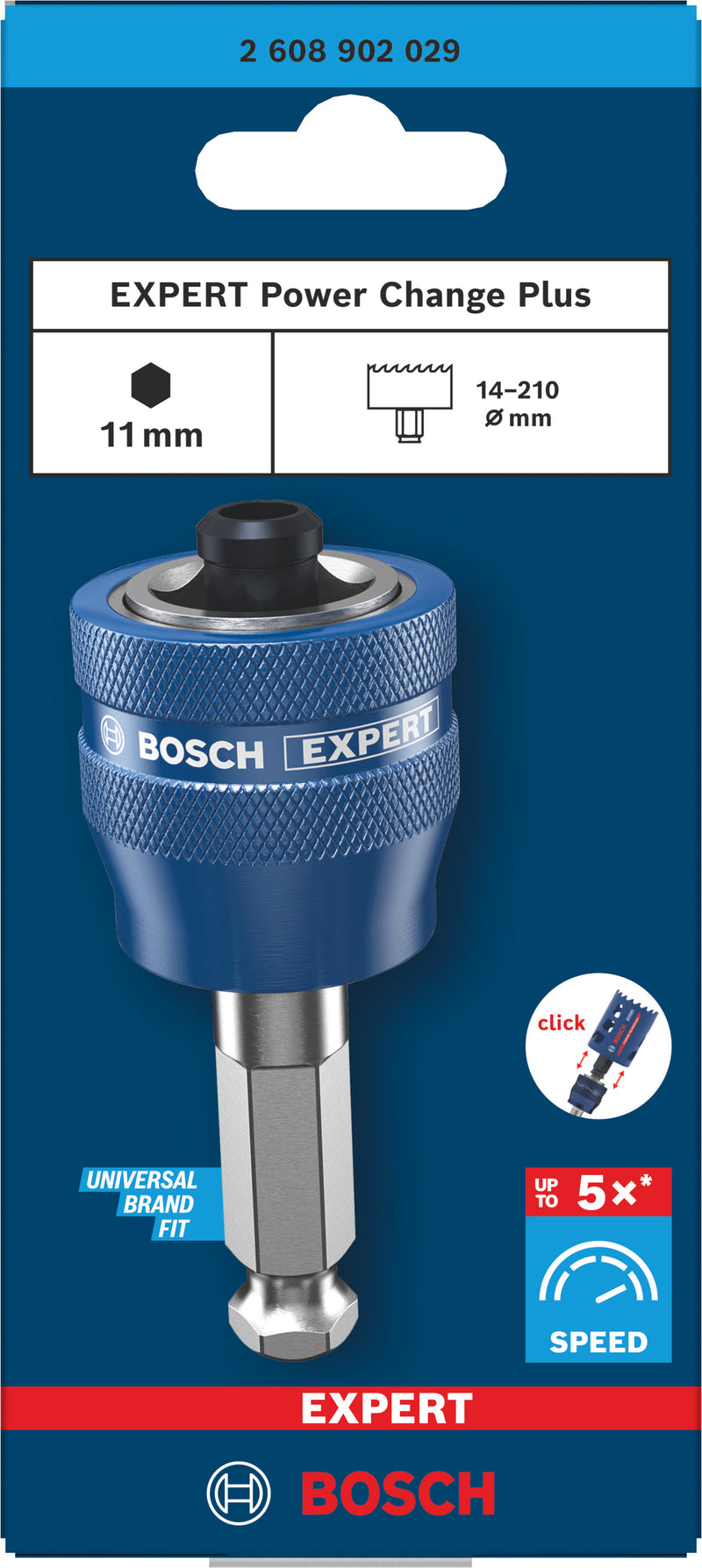 Bosch Accessories for hole saw functions (EXPERT Power Change Plus shaft, 11 mm hexagonal shank)
