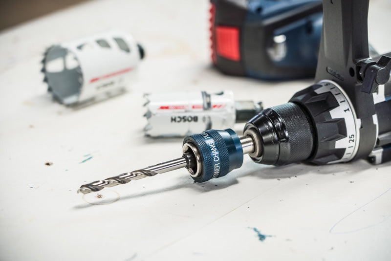 Bosch Accessories for hole saw function tools (EXPERT Power Change Plus spindle with center drill, 8.7 mm hexagonal shank, HSS-Co, 7.15 x 25 x 65 mm)