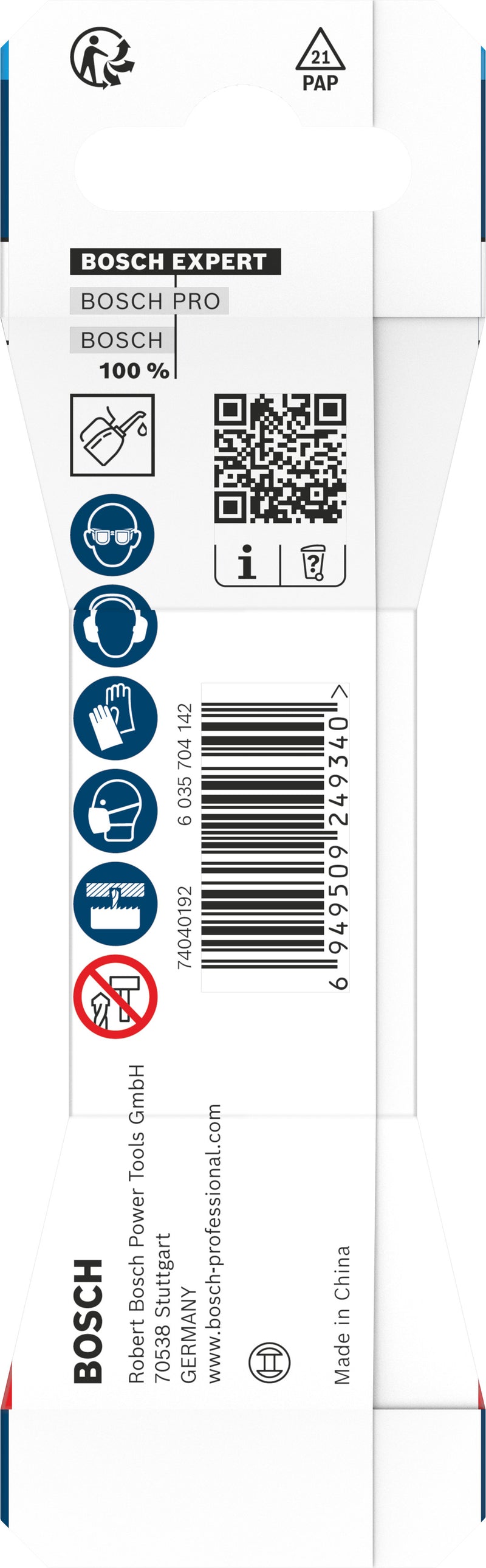 Accesorios Bosch para herramientas con función de sierra de corona (broca de centrar para EXPERT Power Change Plus, HSS-Co, Ø7,15 x 20 x 65 mm)